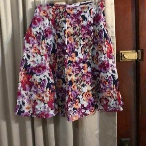Women’s Christopher & Banks Floral Skirt Size 12
